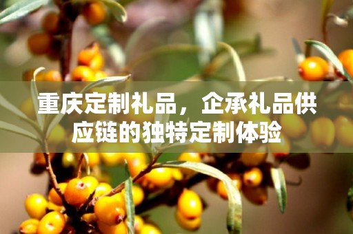 重庆定制礼品，企承礼品供应链的独特定制体验